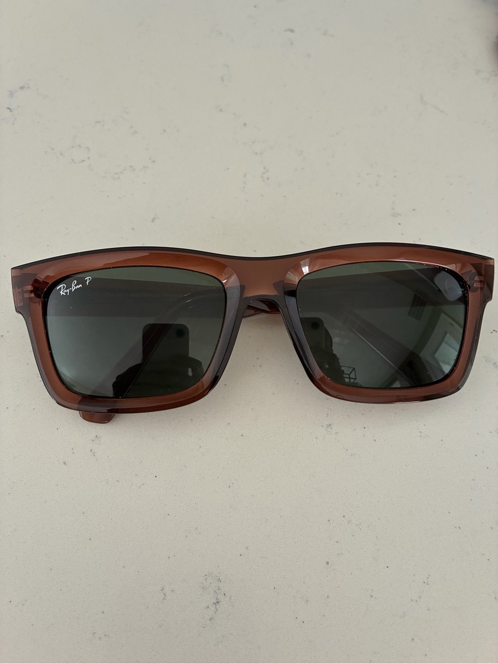 Brown Ray Ban Transparent Sunglasses